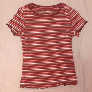 Aeropostal lettuce trim top